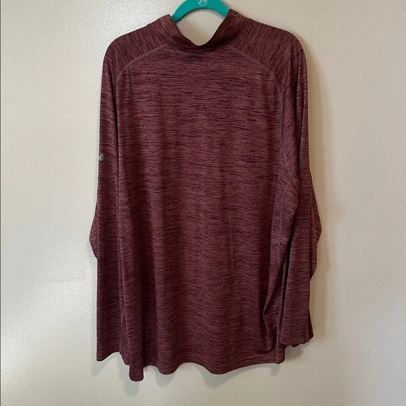 Eddie Bauer Burgundy Quarter-Zip Pullover size Tall 3xl - Picture 4 of 5